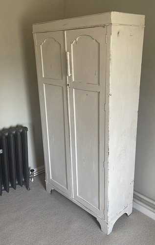 Vintage wooden wardrobe - wooden,