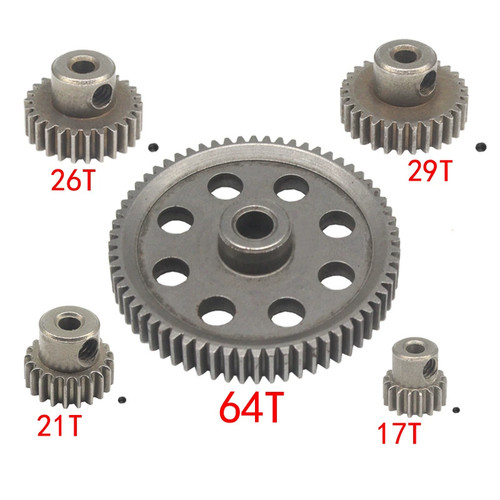 Hardened steel spur gear 64t - gear,