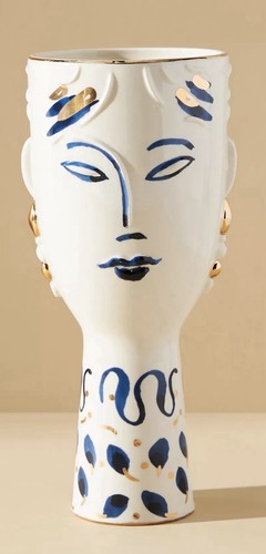 Anthropologie athena face - athena, vase