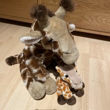 Ravensden Collection Large Giraffe 12 inch Small Giraffe 5 inch  Plush Soft Toys