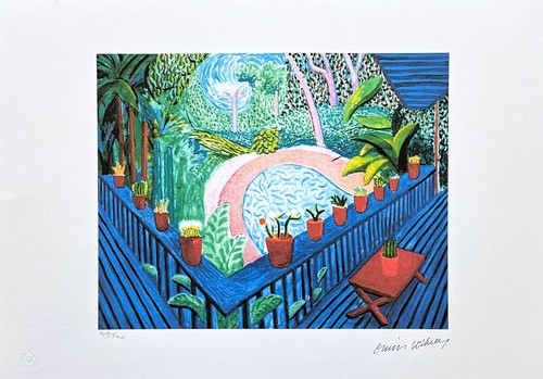 David hockney red - -, pots