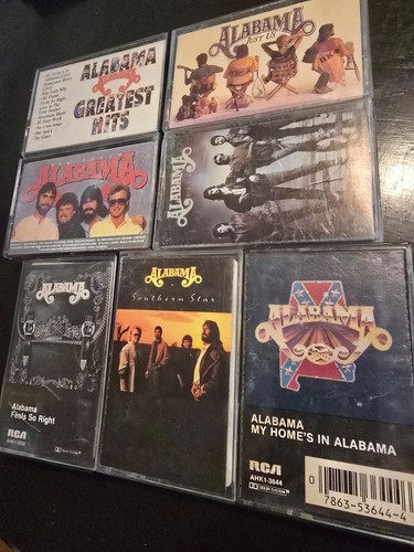 Alabama cassette tape lot - lot, 7pc