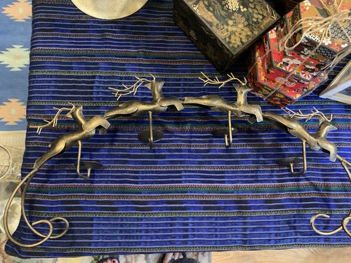 Rustic metal reindeer candle - rustic,