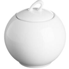 White Porcelain Sugar Bowl & Lid Dishwasher Safe - Price & Kensington Simplicity