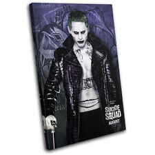 Suicide Squad Joker Poster Movie Greats SINGLE CANVAS WALL ART Picture Print