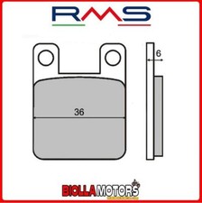 225100080 FRONT RMS BRAKE PADS KTM SX 65 2001- 65CC (ORGANIC)
