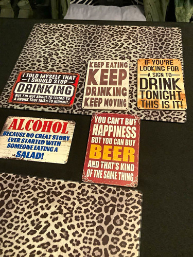 Set vintage bar quote - set,