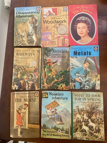 Vintage ladybird books - vintage, x9