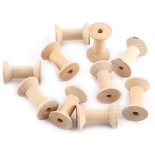 _24Pcs Wooden Empty Thread
