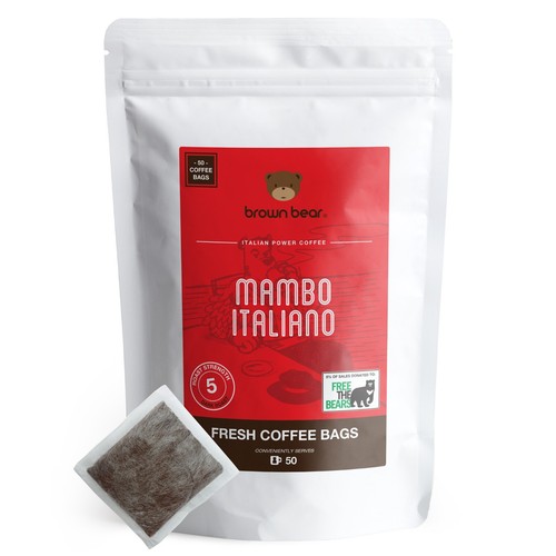 Coffee bags strong - strong, dark
