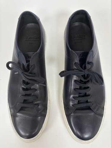 Loake lifestyle navy leather - loake,