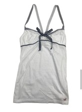 ? Hollister White Cami Tank Top with Bow – Size [S] ?