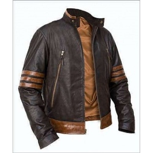 Men brown genuine lambskin - men's,