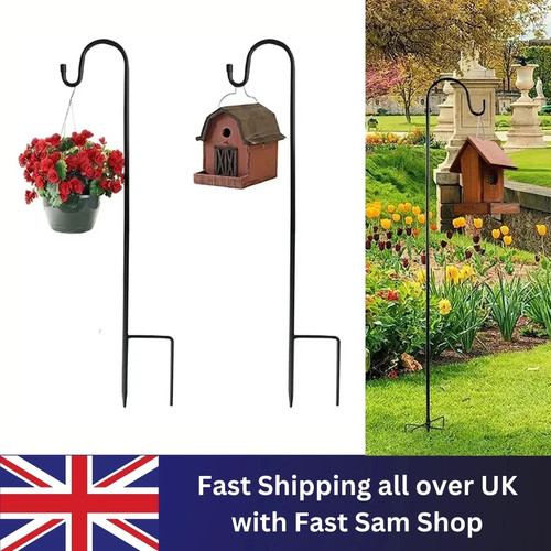 Metal shepherd crook hook - metal,