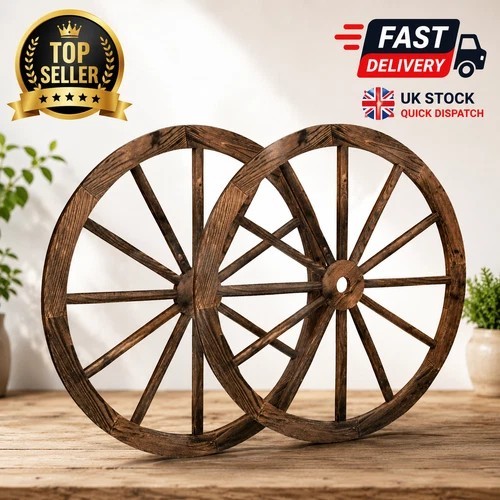 2pcs retro wooden wagon - wooden,