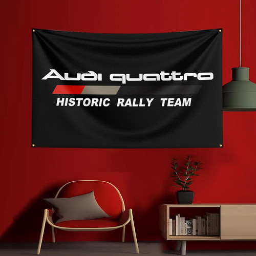 Audi quattro banner flag - quattro,