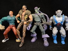 Marvel Spiderman & Panthro Thundercats Figures Sand Man Green Goblin & Kraven 