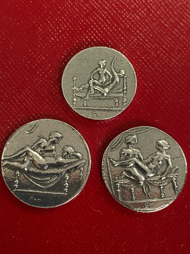 Roman spintria vii - x,