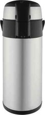 Stainless Steel Airpot Dispenser 2.2L Flask for Hot & Cold Water Tea Coffee-NEW