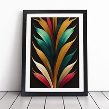 Art Deco Feather No.4 Framed