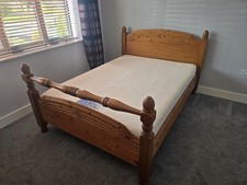 Pine Bedframe, Bedside Chest