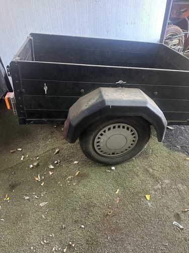 Single axle trailer 6x4 - 6x4, box