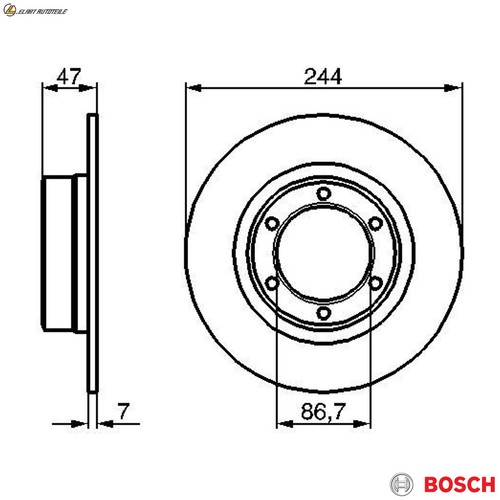 Brake discs 986 478 050 - 986,