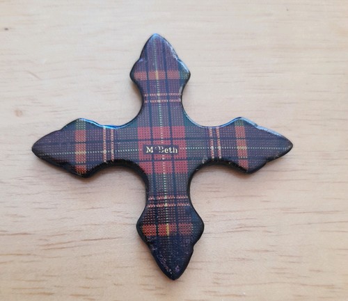 Tartan ware cross - ware, form