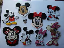 Assorted Micky / Minnie Mouse Iron/Sew On Appliqué / Patches choose pattern