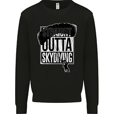 Straight Outta Skydiving Funny Freefall Kids Sweatshirt Jumper
