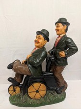 Laurel And Hardy On Bicycle Large Ceramic Ornament