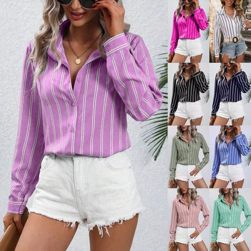 Ladies striped blouse summer - striped,