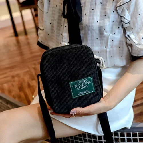 Corduroy crossbody bag women - corduroy,