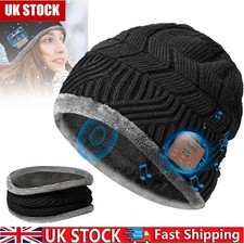 Winter Beanie Hat Built-in
