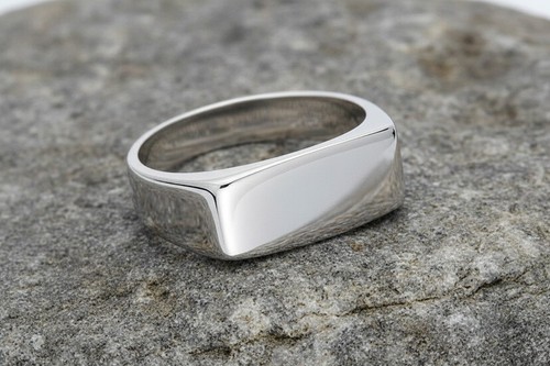 Men plain signet - plain, oblong