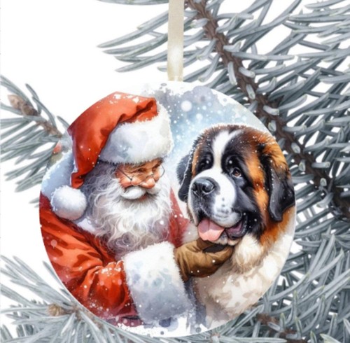 Bernard dog hanging bauble - dog,