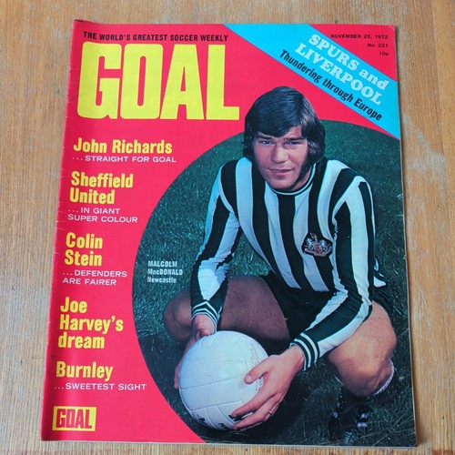 1972 goal magazine - goal,