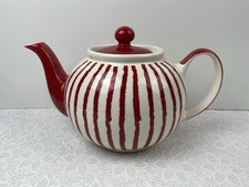 Whittard of Chelsea RB Stripe Large 6 Cup Teapot Unused Condition