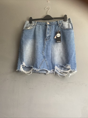Ladies boohoo denim skirt size - ladies,