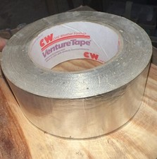 Aluminium Foil Tape Rolls Heat Insulation Exhaust Self Adhesive Duct 50mm x 50m