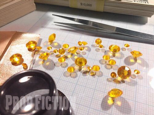 Movie prop citrine set film - citrine,