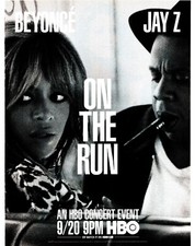 PTP88 ADVERT 11X8" BEYONCE & JAY-Z ON THE RUN CONCERT ON HBO