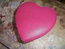 Genuine Pandora Unforgettable Moments Pink Leather Small Heart Jewellery Box