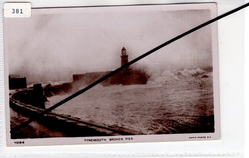 Tynemouth lighthouse and - -,