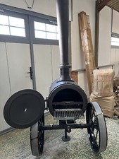 Fire Pit Oven  Steam Engine Build Made From Cast Iron  Bbq/fire Pit