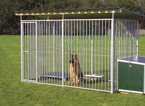 Sided galvanised dog pen - 4,