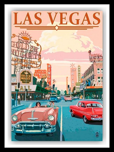 Las vegas retro vintage style - vegas,,