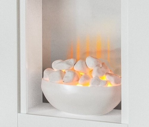 Electric fire white - electric,