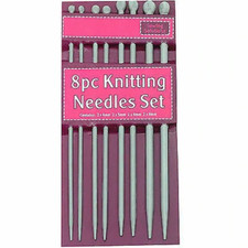 8pcs Quality Plastic Knitting