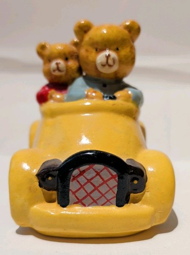 Two teddy bears driving - teddy,